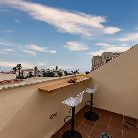Townhouse With Jacuzzi,sea Views, Swimming Pool,garage * Benalmadena